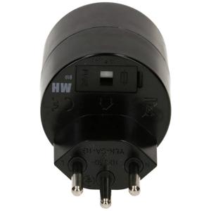 Max Hauri AG 167090 netstekker adapter T12 Type C (Europlug) Zwart