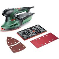 BOSCH Multifunctionele schuurmachine PSM 200 AES Microfiltre met kast
