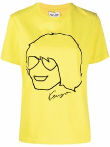 Kenzo t-shirt à logo imprimé - Jaune