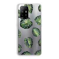 Tropische bladeren: Oppo A95 5G Transparant Hoesje
