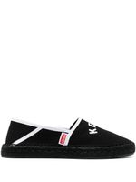 Kenzo logo-embroidered organic-cotton espadrilles - BLACK - thumbnail