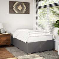 Bedframe zonder matras 120x190 cm kunstleer grijs