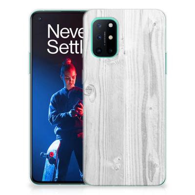 OnePlus 8T | Bumper Hoesje | White Wood