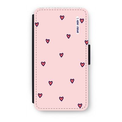 Hartjes: iPhone X Flip Hoesje