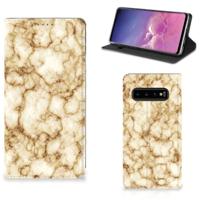 Samsung Galaxy S10 | Standcase | Marmer Goud