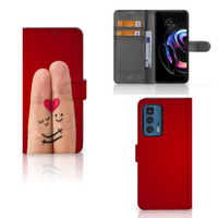 Motorola Edge 20 Pro Wallet Case met Pasjes Liefde - Origineel Romantisch Cadeau