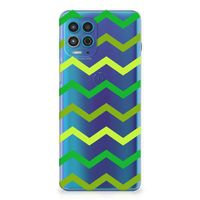 Motorola Moto G100 TPU bumper Zigzag Groen