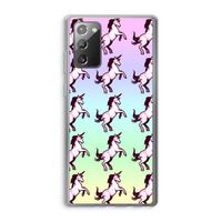 Musketon Unicorn: Samsung Galaxy Note 20 / Note 20 5G Transparant Hoesje