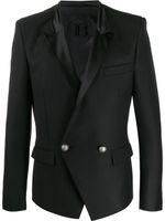 Balmain blazer structuré à boutonnière croisée - Noir