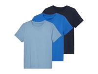 pepperts! 3 kinder t-shirts (134/140, Zwart/lichtblauw/blauw)