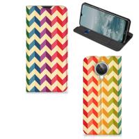 Nokia G10 | G20 | Hoesje met Magneet | Zigzag Multi Color