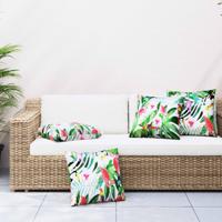 VidaXL Sierkussens 4 st 40x40 cm stof meerkleurig