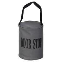 Esschert Design Canvas deurstopper grijs - met handvat - 16 x 12.5 cm - 2.4 kg