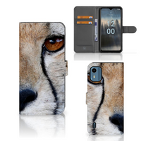 Nokia C12 Telefoonhoesje met Pasjes Cheetah