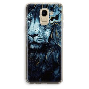 Darkness Lion: Samsung Galaxy J6 (2018) Transparant Hoesje