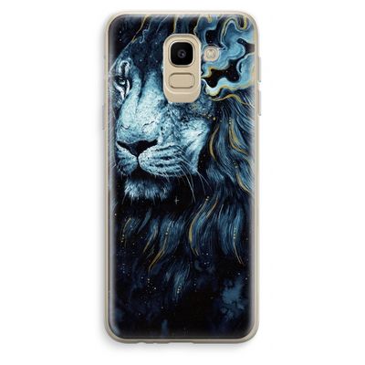 Darkness Lion: Samsung Galaxy J6 (2018) Transparant Hoesje