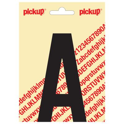 Plakletter Nobel 120mm zwart A