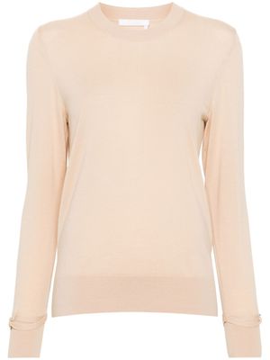 Chloé pull en laine à manches longues - Tons neutres
