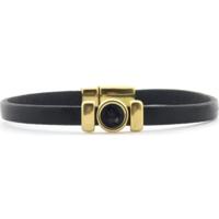 Qoss Zwarte Armband Isabel Zwart | Goud - Maat S