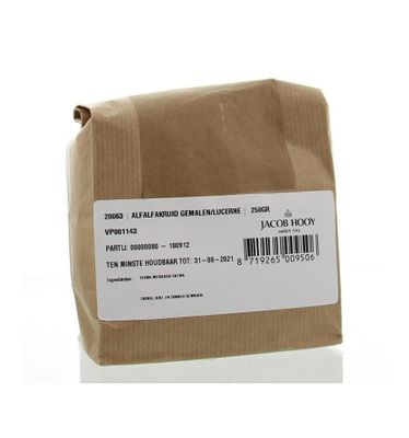 Alfalfakruid gemalen