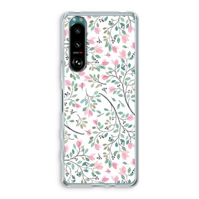 Sierlijke bloemen: Sony Xperia 5 III Transparant Hoesje