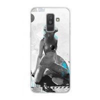 I will not feel a thing: Samsung Galaxy A6 Plus (2018) Transparant Hoesje