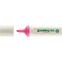 Edding 24 EcoLine markeerstift 1 stuk(s) Beitelvormige punt Roze