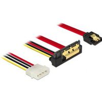 DeLOCK 85231 SATA-kabel 0,3 m SATA 7-pin + Molex (4-pin) SATA 22-pin Zwart - thumbnail