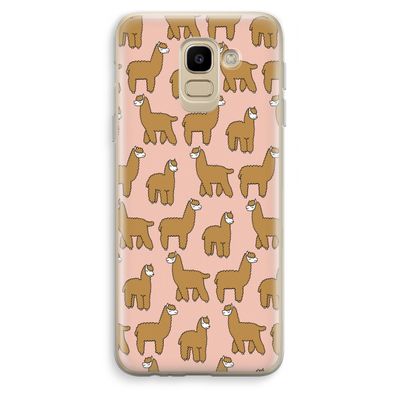 Alpacas: Samsung Galaxy J6 (2018) Transparant Hoesje