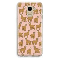 Alpacas: Samsung Galaxy J6 (2018) Transparant Hoesje