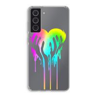 Hold My Heart: Samsung Galaxy S21 FE Transparant Hoesje