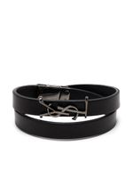 Saint Laurent bracelet Opyum à plaque logo - Noir - thumbnail