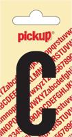 Plakletter Nobel Sticker zwarte letter C amsterdam Pickup - Pickup