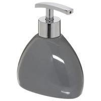 5Five Zeeppompje/dispenser - keramiek - grijs - 300 ml - navulbaar - toilet/badkamer/keuken