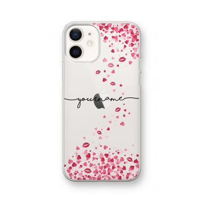 Hartjes en kusjes: iPhone 12 Transparant Hoesje