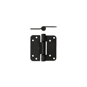 Intersteel Glijlagerscharnier 89 x 89 x 3 mm din links zwart