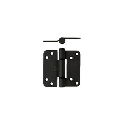 Intersteel Glijlagerscharnier 89 x 89 x 3 mm din links zwart