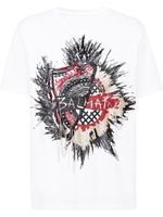 Balmain t-shirt à logo brodé - Blanc