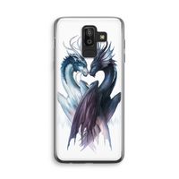 Yin Yang Dragons: Samsung Galaxy J8 (2018) Transparant Hoesje