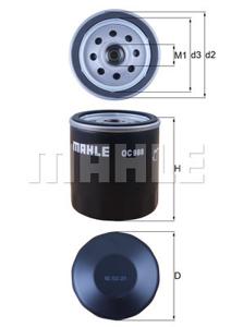 Oliefilter MAHLE, Diameter (mm)75mm, u.a. für Toyota, Lexus, Mazda, VW, Ginetta, Panther, Reliant, Morgan, Mini, Lotus, Rover, Skoda