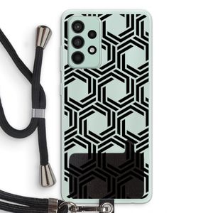 Geometrisch patroon: Samsung Galaxy A52s 5G Transparant Hoesje met koord