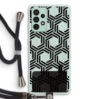 Geometrisch patroon: Samsung Galaxy A52s 5G Transparant Hoesje met koord