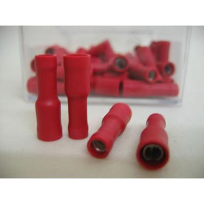 Bofix kabelschoen amp vrouw rond 2,8mm rood (25st)