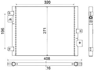 Condensor, airconditioning AC354000S