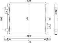Condensor, airconditioning AC354000S