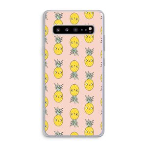 Ananas: Samsung Galaxy S10 5G Transparant Hoesje