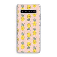 Ananas: Samsung Galaxy S10 5G Transparant Hoesje