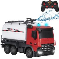 RC Bestuurbare Brandweerwagen met Waterspuit - thumbnail