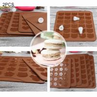 2 PC's keuken Roast siliconen Macaron Oven bakken Pad grootte: 26 * 29cm 2 PC's keuken Roast siliconen Macaron Oven bakken Pad grootte: 26 * 29cm