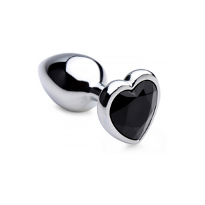 XR Brands Black Heart - Butt Plug - Small